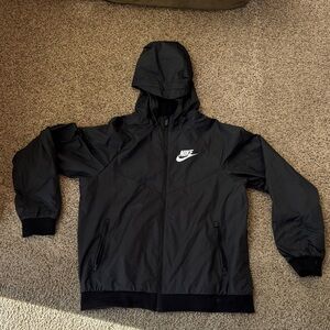 Nike Boys Black Windbreaker Jacket
